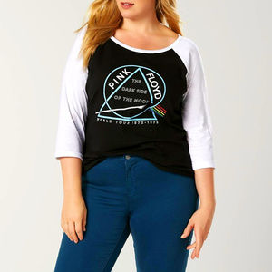 Pink Floyd Dark Side of the Moon Raglan Baseball Official T-Shirt 1X Plus NWT